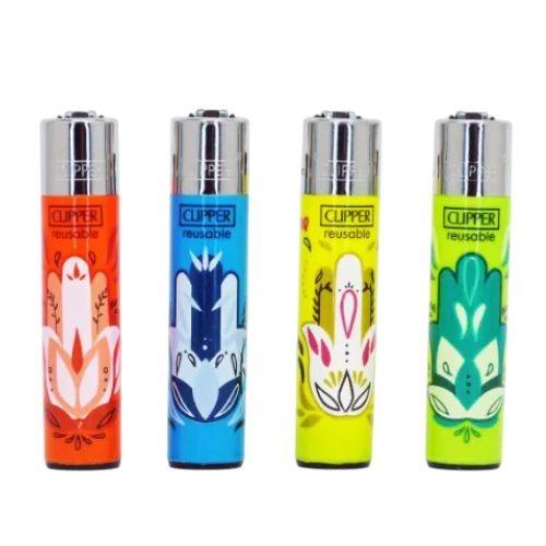 ISQUEIRO CLIPPER MAXI HAMSA AMULET CX/ 48 &