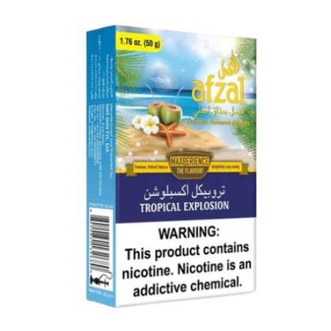 FUMO PARA NARGUILE NOVO AFZAL TROPICAL EXPLOSION/EXPLOSAO TROPICAL 10X50G
