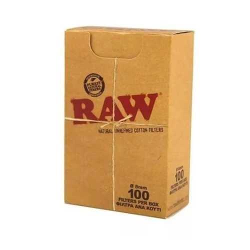 FILTRO PARA CIGARRO RAW REGULAR 8MM CX/100 *