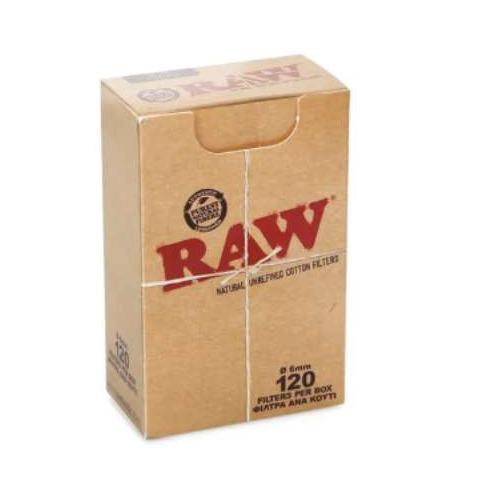 FILTRO PARA CIGARRO RAW SLIM 6MM PT/120 *