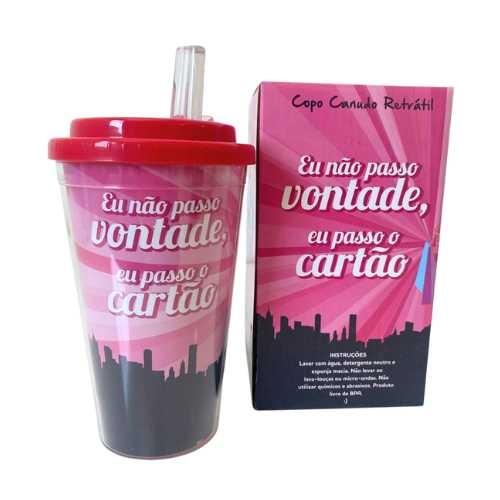 COPO PLASTICO C/ CANUDO REF SC-18