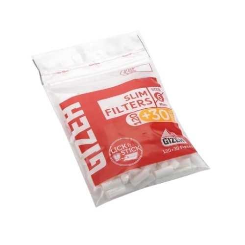 FILTRO PARA CIGARRO GIZEH SLIM FILTER MIX CX/10