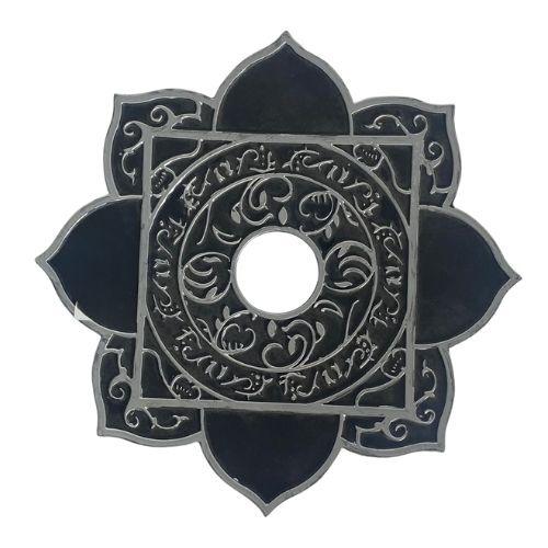PRATO PARA NARGUILE MOON BLACK/SILVER REF AT-7082