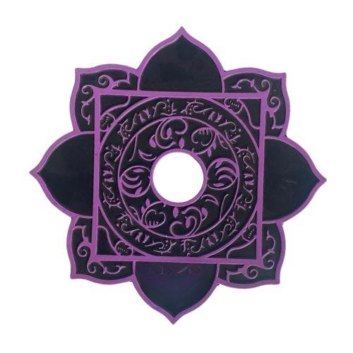 PRATO PARA NARGUILE MOON BLACK/VIOLET REF AT-7082