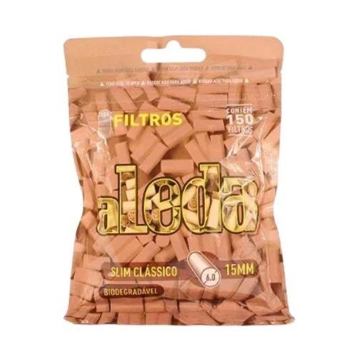 FILTRO PARA CIGARRO ALEDA SLIM LONGO BIODEGRADAVEL 6MM PT/150