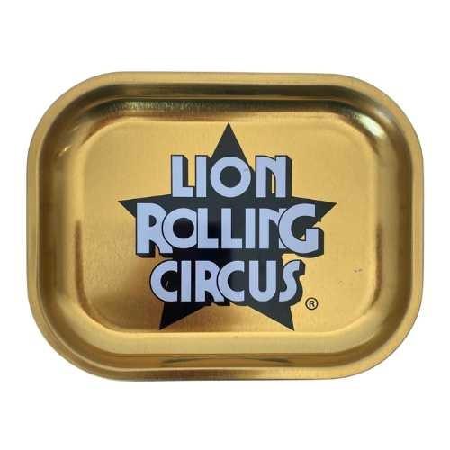 BANDEJA LION ROLLING CIRCUS METAL OURO PQ