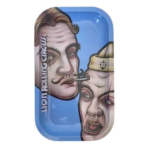 BANDEJA LION ROLLING CIRCUS METAL SILVERFUCK & JELLYBELLY BLUE MD