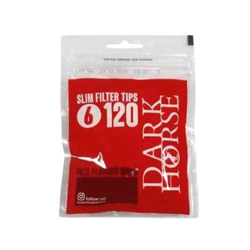 FILTRO PARA CIGARRO DARK HORSE SLIM 6MM PT/120