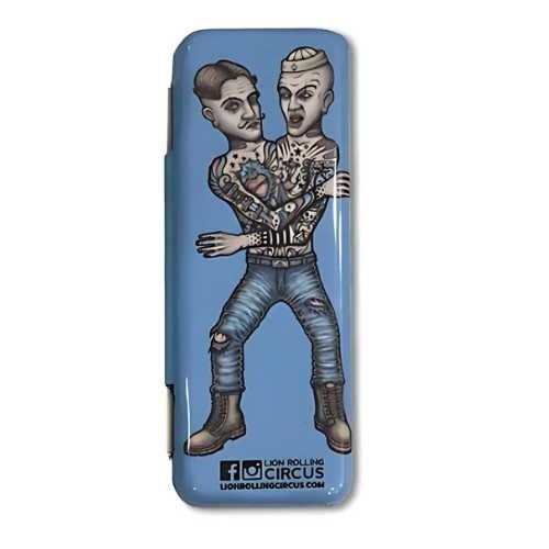 PORTA SEDA LION ROLLING METAL BLUE SILVERFUCK & JELLYBELLY K.S