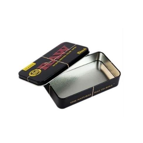 PORTA FUMO RAW ALUMINIO TIN CASE QUADRADO
