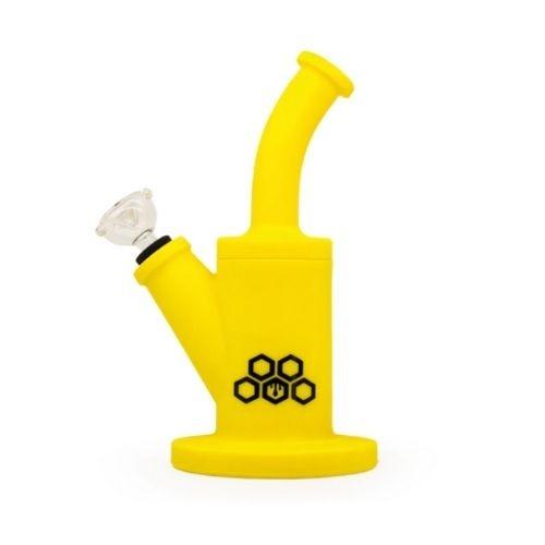 BONG CULTURA DAB SILICONE YELLOW 26CM