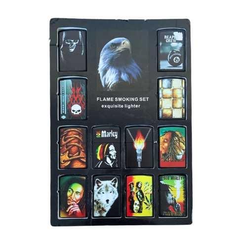 ISQUEIRO TIPO ZIPPO BLACK CT C/ 12  REF DHJ 10