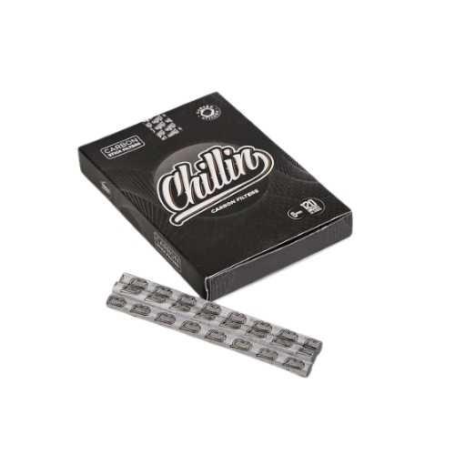 FILTRO PARA CIGARRO CHILLIN CARVAO ATIVO 6MM PT C/120