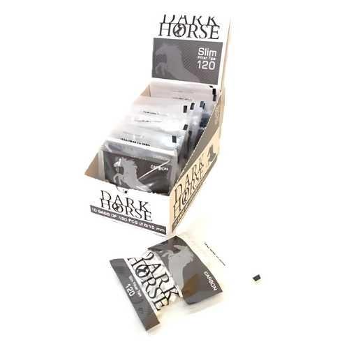 FILTRO PARA CIGARRO DARK HORSE CARBON 6MM PT C/120