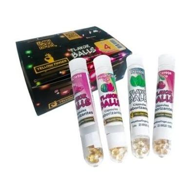 CAPSULAS YELLOW FINGER FLAVOR BALLS MIX CX C/32 *