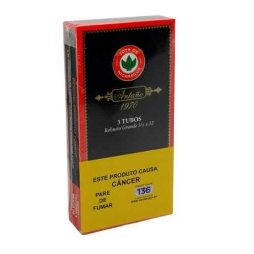 CHARUTO JOYA DEL NICARAGUA ANTANO 1970 TUBOS ROBUSTO GRANDE C/ 3