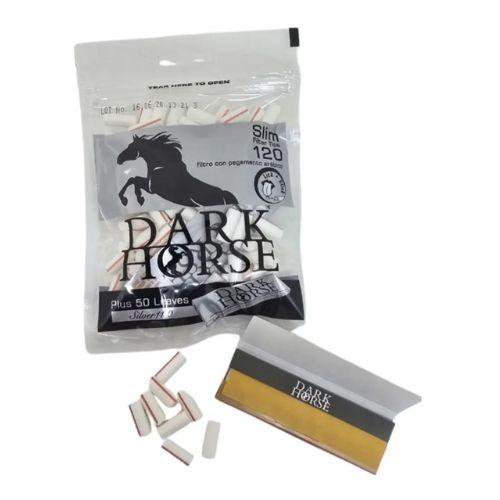 FILTRO PARA CIGARRO DARK HORSE BLACK 13.5 + SEDA 1/4 6MM PT/ 120