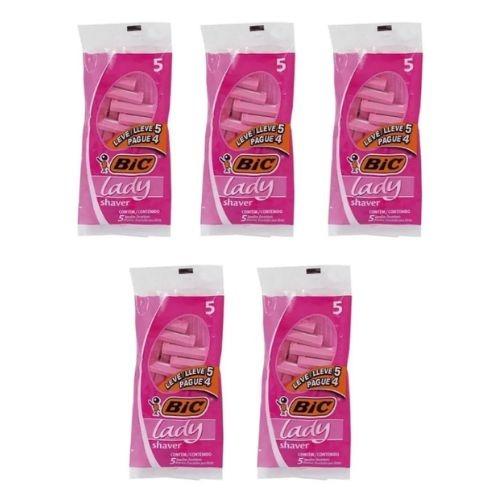 APARELHO BARBA BIC LADY SHAVER PT C/5
