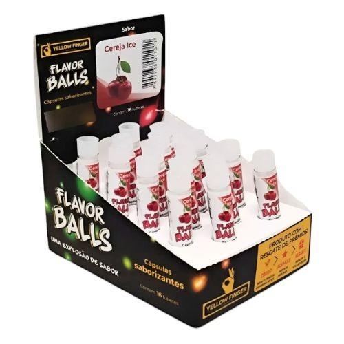 CAPSULAS YELLOW FINGER FLAVOR BALLS CEREJA ICE CX C/16 *