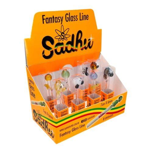 PITEIRA DE VIDRO SADHU FANTASY LONGA 6MM