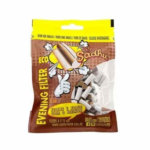 FILTRO PARA CIGARRO SADHU EVENING ECO 6 MM PT/120