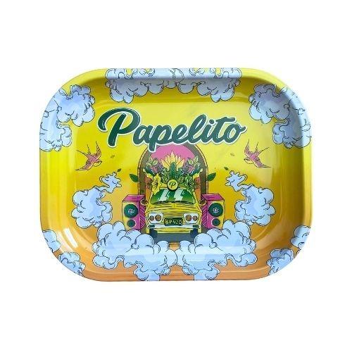 BANDEJA PAPELITO METAL AMARELA PQ - REF 254
