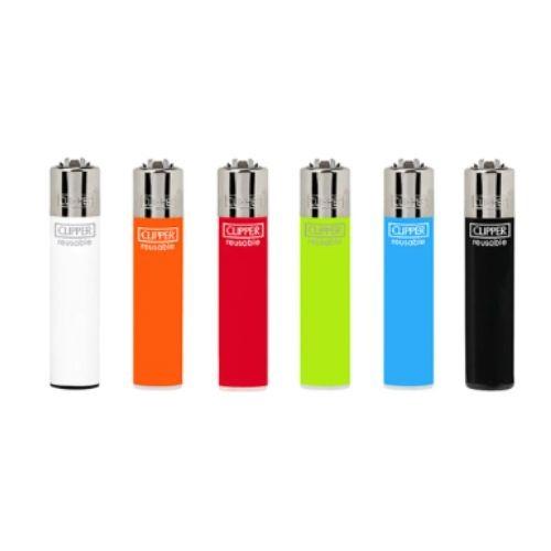 ISQUEIRO CLIPPER MAXXI SOLID BRANDED C/ 12 REF CP11R 132