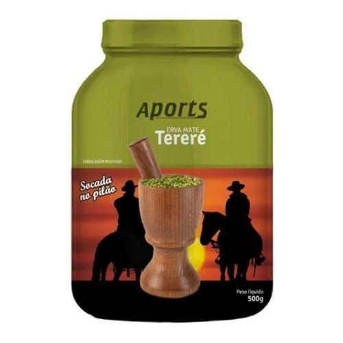 ERVA MATE APORTS TERERE SOCADA NO PILAO EXTRA PT C/ 500G REF. AP100/4