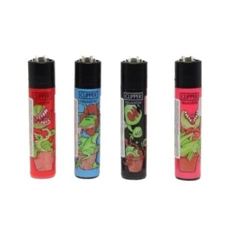 ISQUEIRO CLIPPER MAXXI EVIL PLANTS C/ 12 REF. CP11R BL12