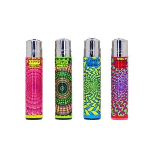 ISQUEIRO CLIPPER MAXXI HYPNOTIC C/ 12 REF. CP11R BL12