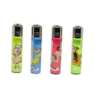 ISQUEIRO CLIPPER MAXXI CRAZY FARM C/ 12 REF. CP11R BL12
