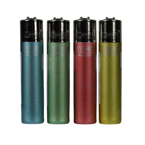 ISQUEIRO CLIPPER MAXXI CRYSTAL PASTEL LB CT C/ 12 REF CP11R 224