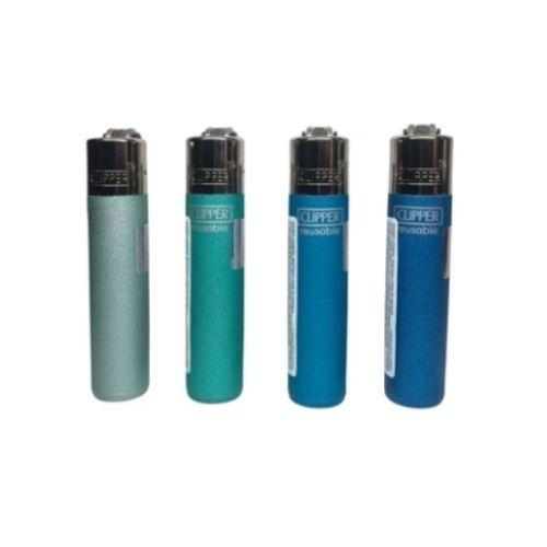 ISQUEIRO CLIPPER MAXXI METALLIC AQUA LB C/ 24 REF CP11R 238