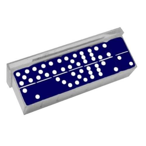 JOGO DE DOMINO POLIESTER AZUL