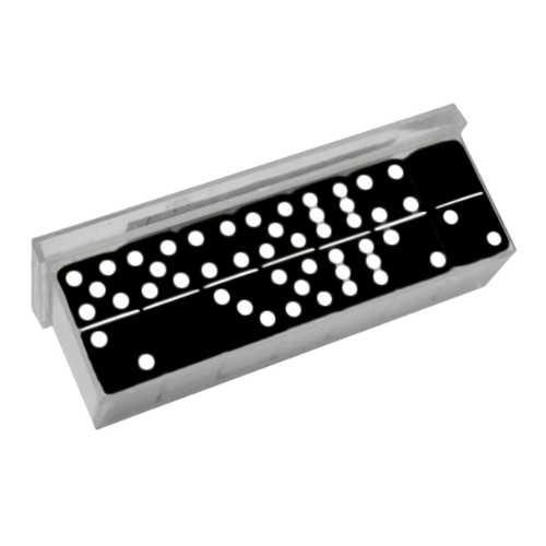 JOGO DE DOMINO POLIESTER PRETO