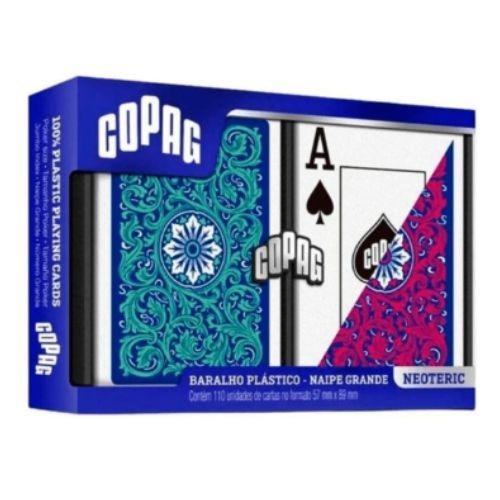 BARALHO COPAG NEOTERIC NP JUMBO BLUE/GREEN/RED