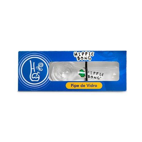 PIPE DE VIDRO HIPPIE BONG TRANSPARENTE 