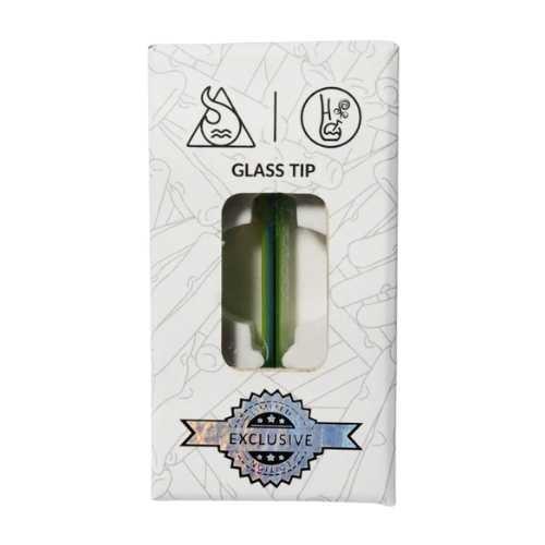 PITEIRA DE VIDRO HIPPIE BONG COLLAB SQUADAFUM LONGO 5MM MIX