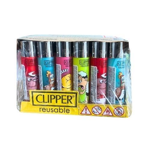 ISQUEIRO CLIPPER MAXXI CRAZY FARM 3 CX C/24