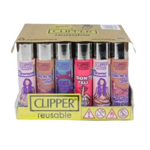ISQUEIRO CLIPPER MAXXI NAMASTE BITCHES CX C/24