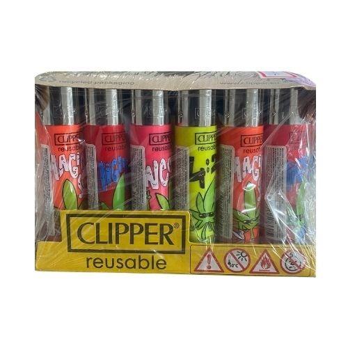 ISQUEIRO CLIPPER MAXXI WEED BROS CX C/24