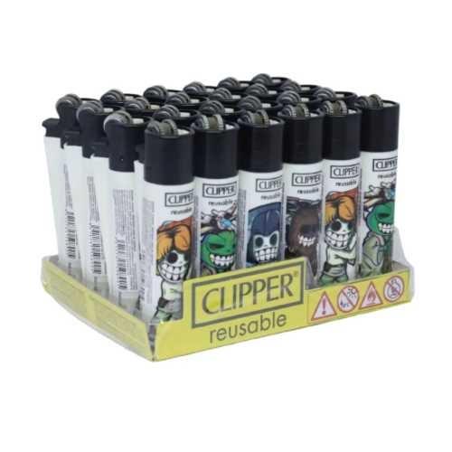 ISQUEIRO CLIPPER MAXXI SPACE WARRIORS CX C/24