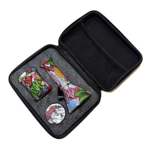 KIT CASE BONG, DICHAVADOR POTE HERMÉTICO F. BX019