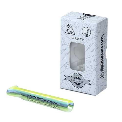 PITEIRA DE VIDRO HIPPIE BONG COLLAB SQUADAFUM LONGO 6MM MIX