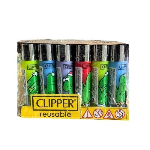 ISQUEIRO CLIPPER MAXXI DINO LB C/ 24