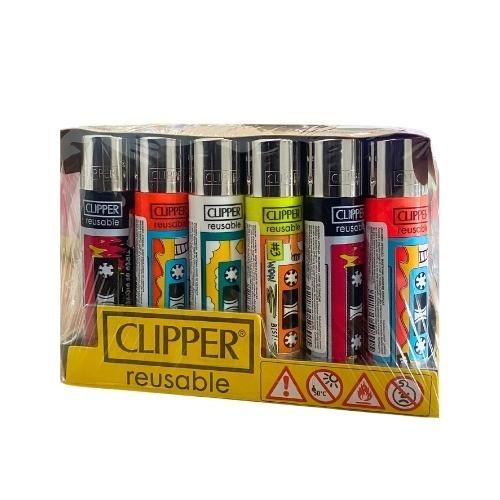 ISQUEIRO CLIPPER MAXXI MUSIC LOVER CX C/ 24
