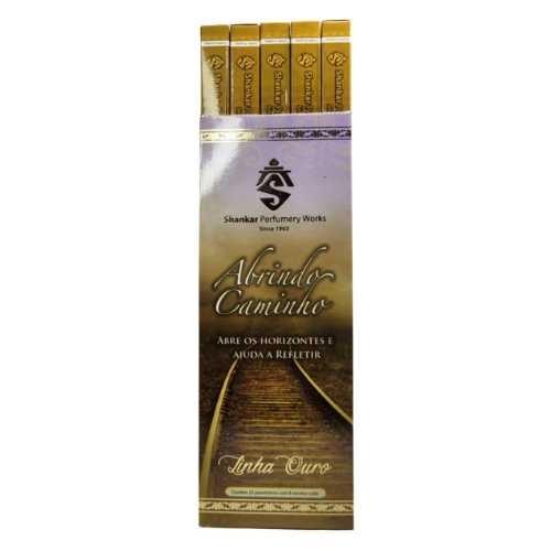INCENSO SHANKAR ABRINDO CAMINHO LINHA OURO 