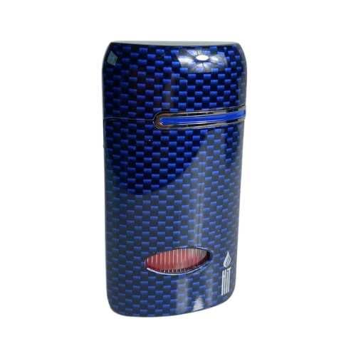 ISQUEIRO HIT PREMIUM METAL CARBON BLUE - REF. HIT-AC-016