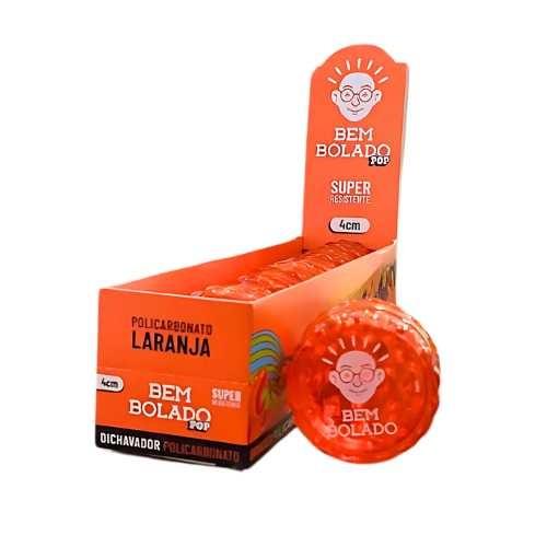 DICHAVADOR BEM BOLADO POLICARBONATO LARANJA 4CM