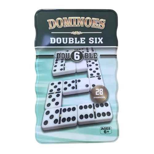 JOGO DE DOMINO NA LATA - DUPLA FACE - REF. 9052B